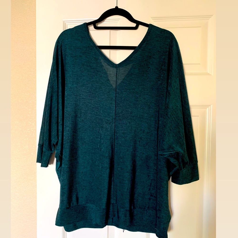 Emerald green Lane Bryant Vneck Top